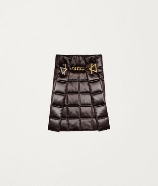 SKIRT IN TECHNO SATIN