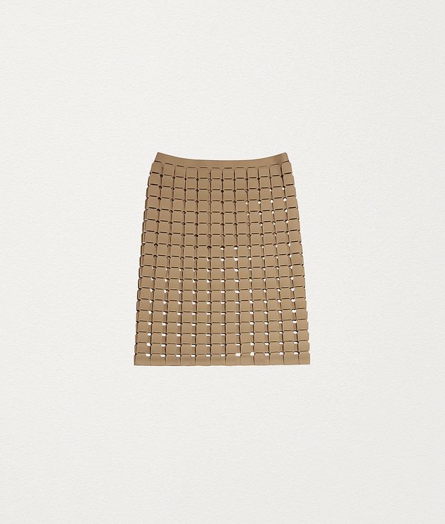 BOTTEGA VENETA SKIRT IN RUBBER SATINÉ Skirt Woman fp