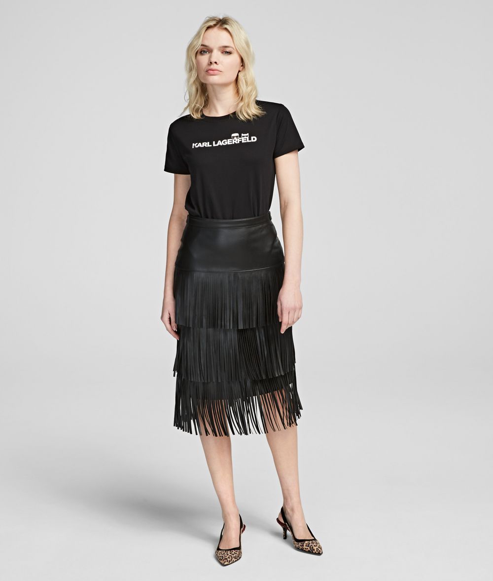 KARL LAGERFELD Fringed Skirt Skirt Woman f
