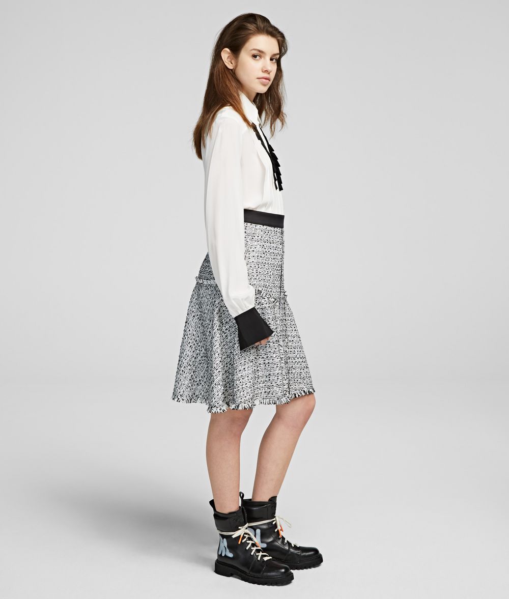 KARL LAGERFELD Bouclé Skirt Skirt Woman d