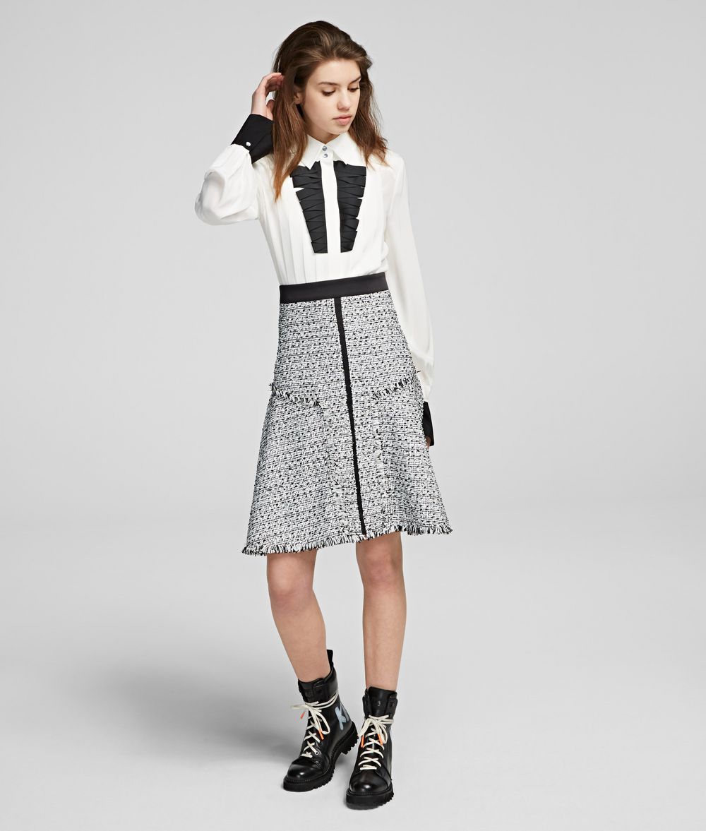 KARL LAGERFELD Bouclé Skirt Skirt Woman f