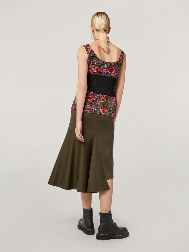 Skirt Marni Skirt in double face jersey with godet bottom on the side Woman