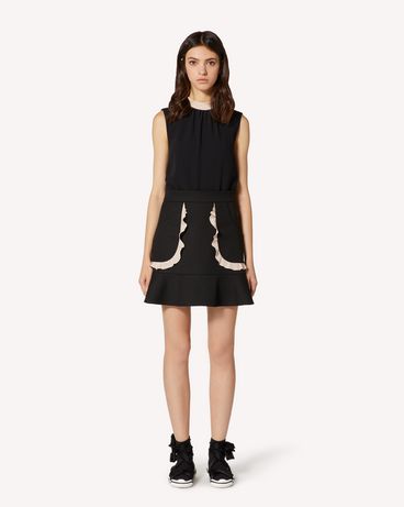 REDValentino EXCLUSIVE CAPSULE
Ruffles detail tricotine tech skirt