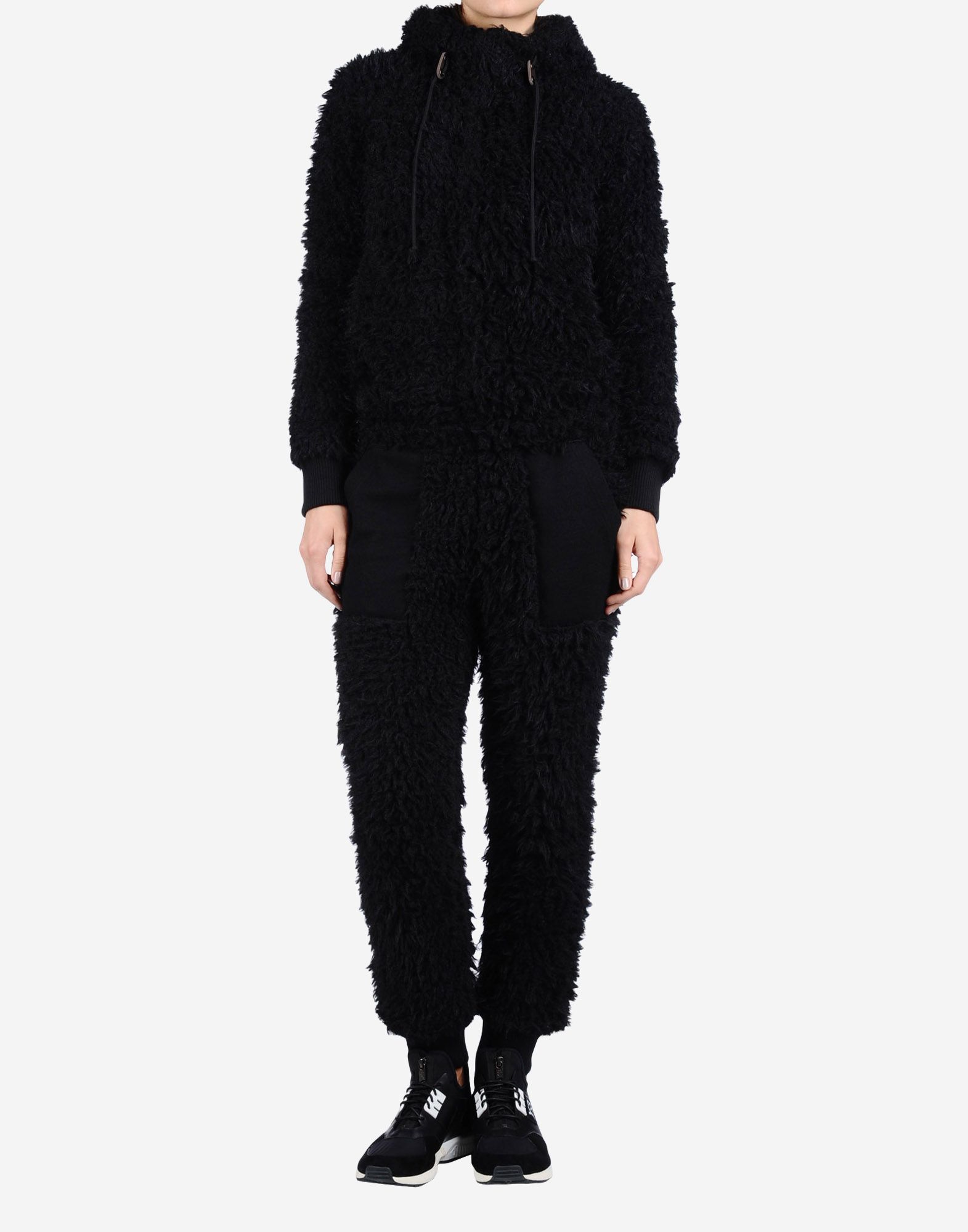 fur jumpsuit