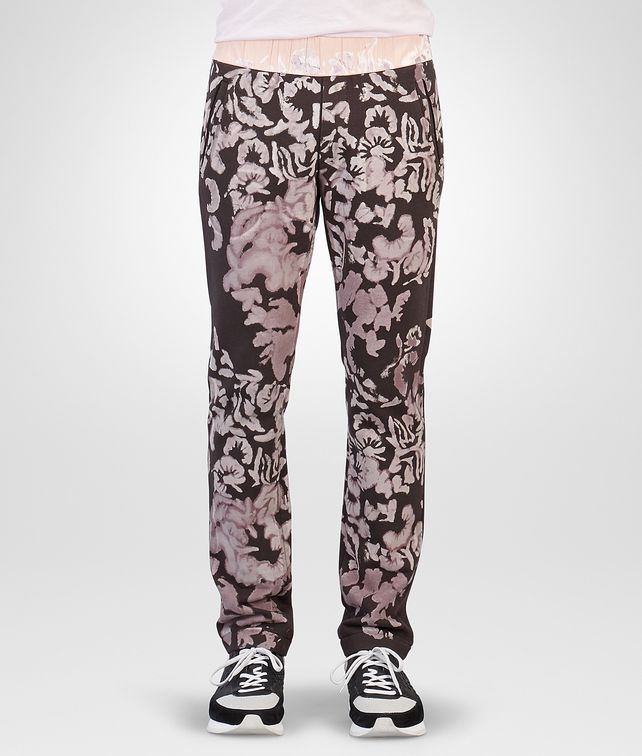 BOTTEGA VENETA Espresso Bleached Cotton Jersey Sweatpants Trousers and Shorts Woman fp