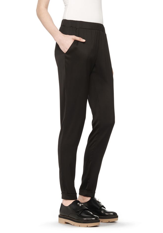 Alexander Wang SILK TRACK PANT PANTS Official Site