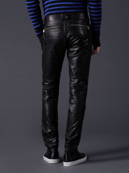 Diesel LYSKOB Leather Pants | Diesel Online Store