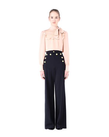 REDValentino Button detail wool pants