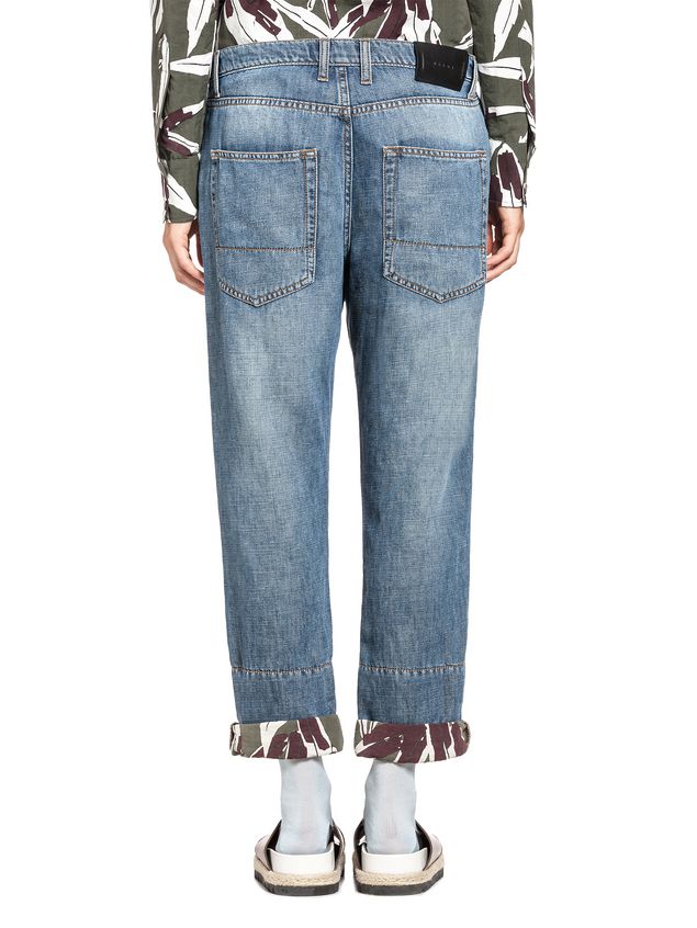 Pants In Cotton And Linen Denim ‎ from the Marni ‎Fall Winter 2018 ...