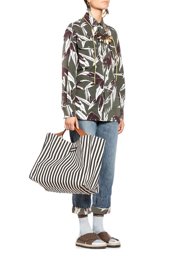 Pants In Cotton And Linen Denim ‎ from the Marni ‎Fall Winter 2018