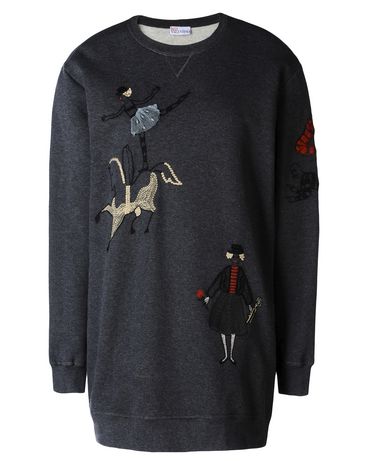 REDValentino Circus embroidered boyfriend sweatshirt