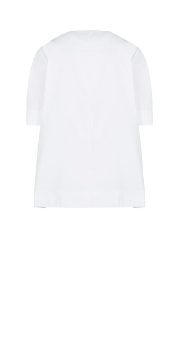 Balenciaga Wrap Short Sleeves Top | White | Women's Top