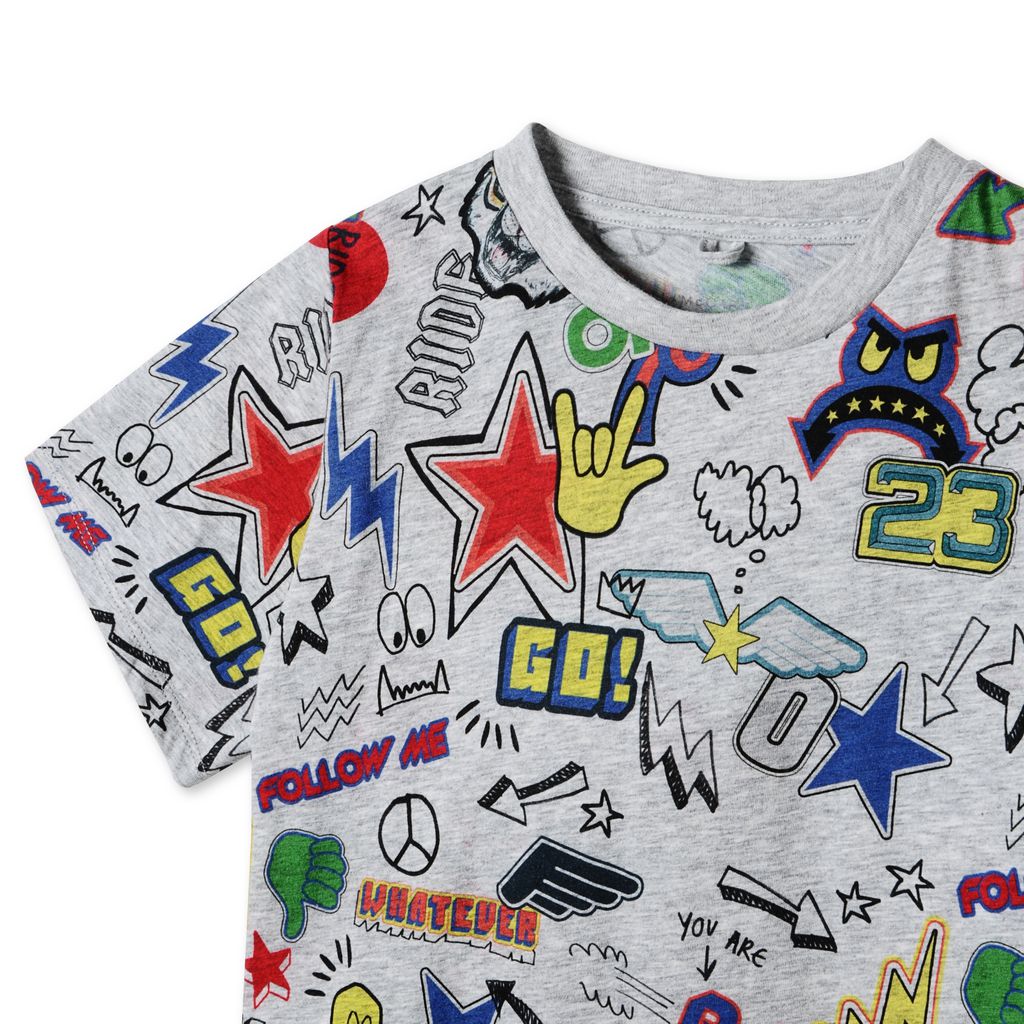 Arrow Stickers Print T Shirt - Stella Mccartney Kids