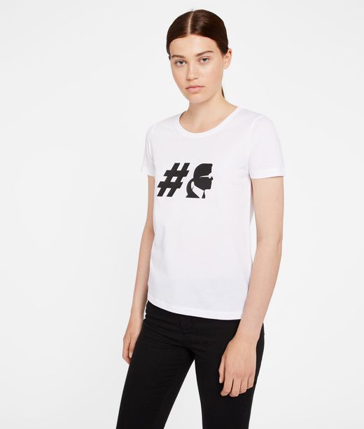 KARL LAGERFELD T-shirt à col ras de cou #Teamkarl 12_f