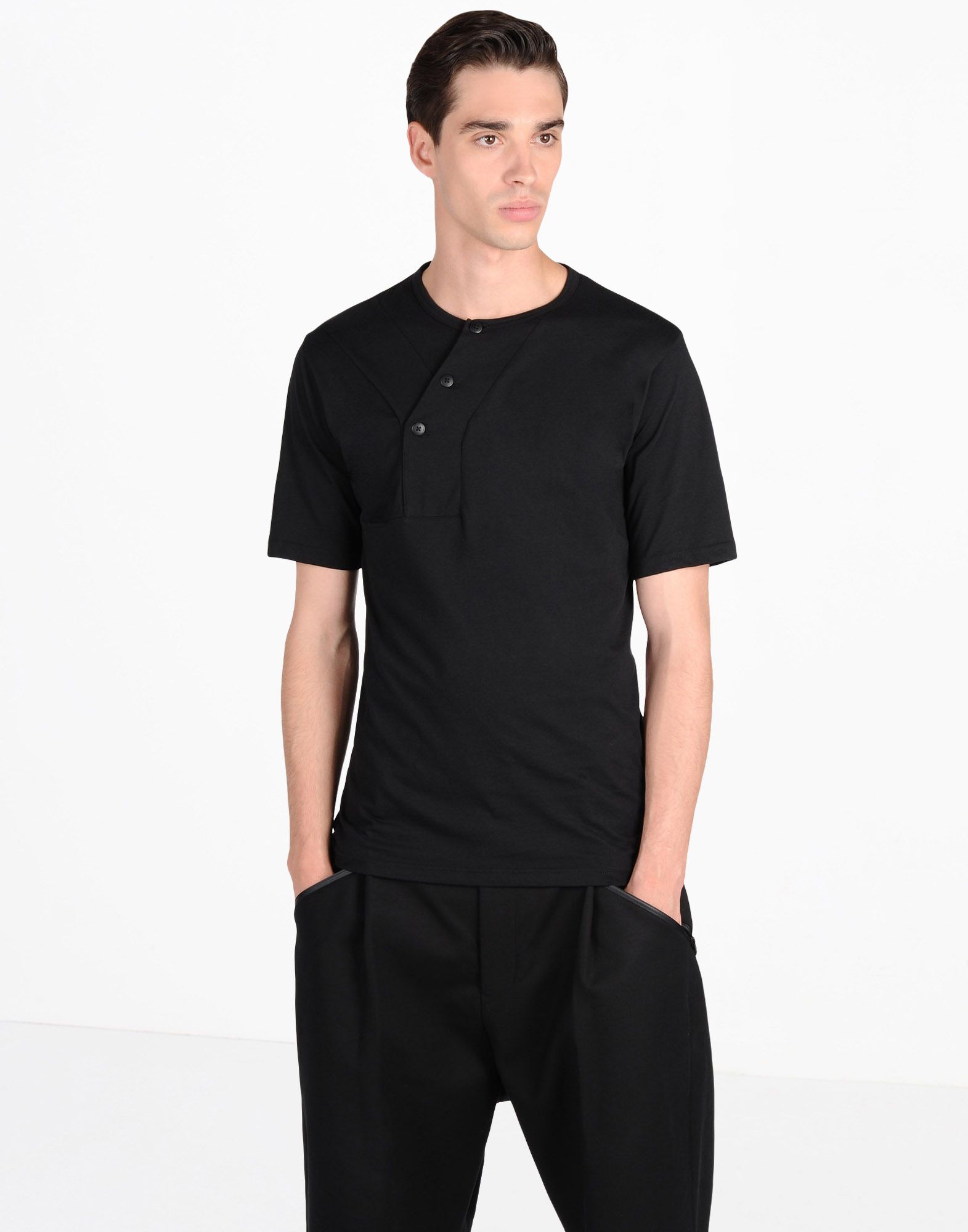 Y 3 BUTTON TEE for Men | Adidas Y-3 Official Store