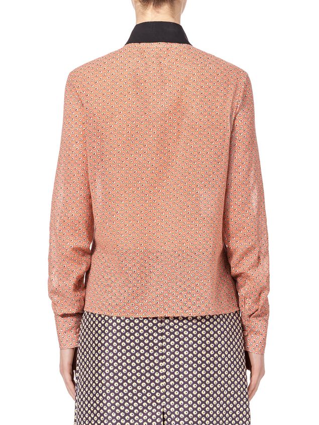 Long Sleeve Shirt Marni Shirt in cotton voile Blossom Tree print Woman