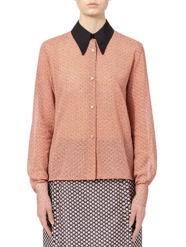 Shirt In Cotton Voile Blossom Tree Print â from the Marni âFall Winter 2018 â collection | Marni 
