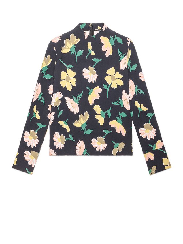 Blouse In Marocaine Crepe Magnolia In Bloom Print ‎ from the Marni ...
