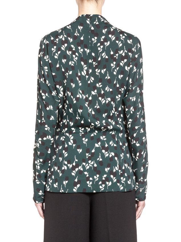 Camicia manica lunga Marni Camicia in viscosa sablé stampa Stream Donna
