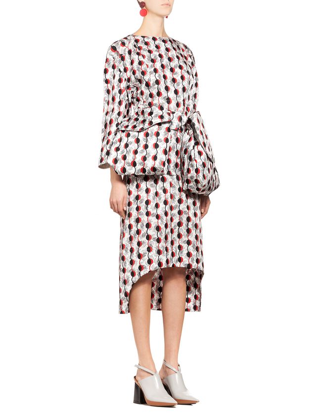 Wide Shoulder Shirt With Garland Print ‎ from the Marni ‎Fall Winter ...