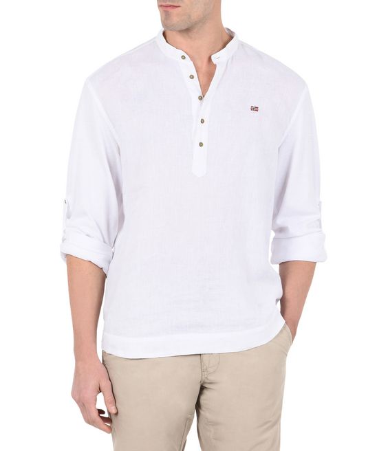NAPAPIJRI GRISE Long sleeve shirt Man f