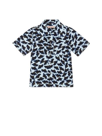 Marni COTTON POPLIN SHIRT WITH ALL-OVER MENPHIS PRINT Man