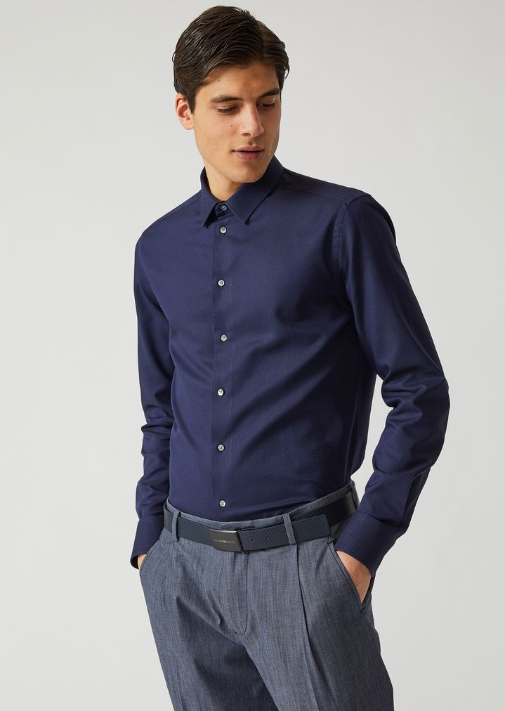 armani slim fit dress shirt