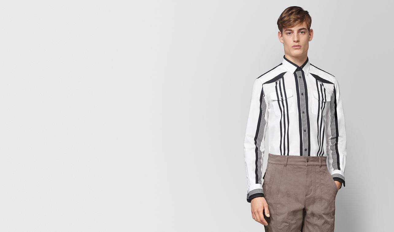 bianco nero cotton shirt landing