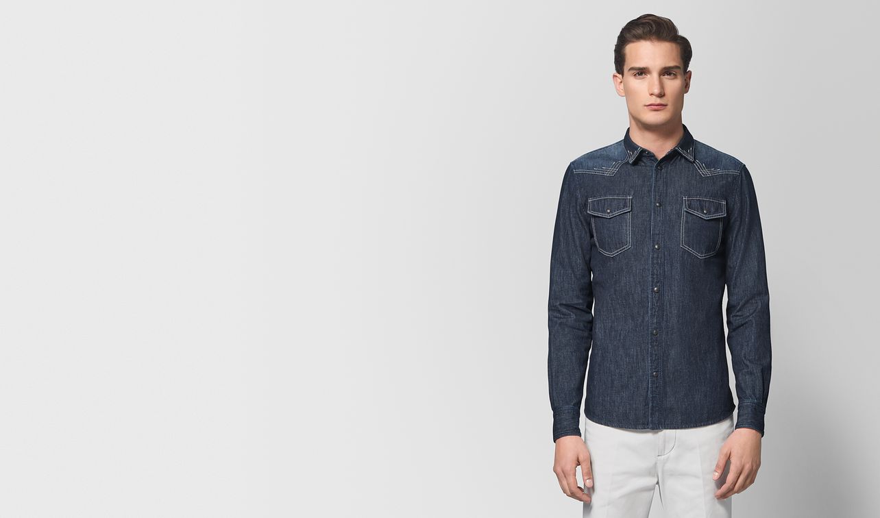 dark navy denim shirt landing