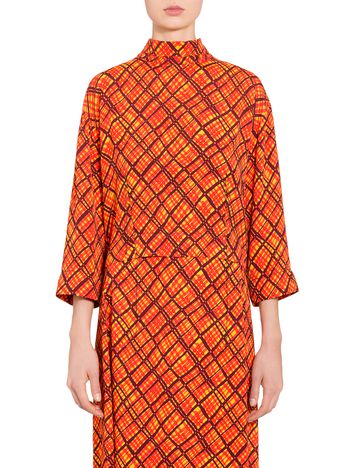 Marni Viscose shirt with tartan print Woman