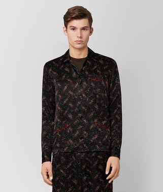 NERO/NEW RED SILK SHIRT
