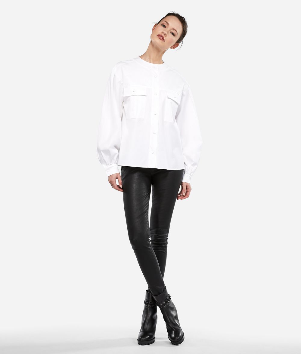 KARL LAGERFELD KARL Round Collar Shirt Blouse Woman f