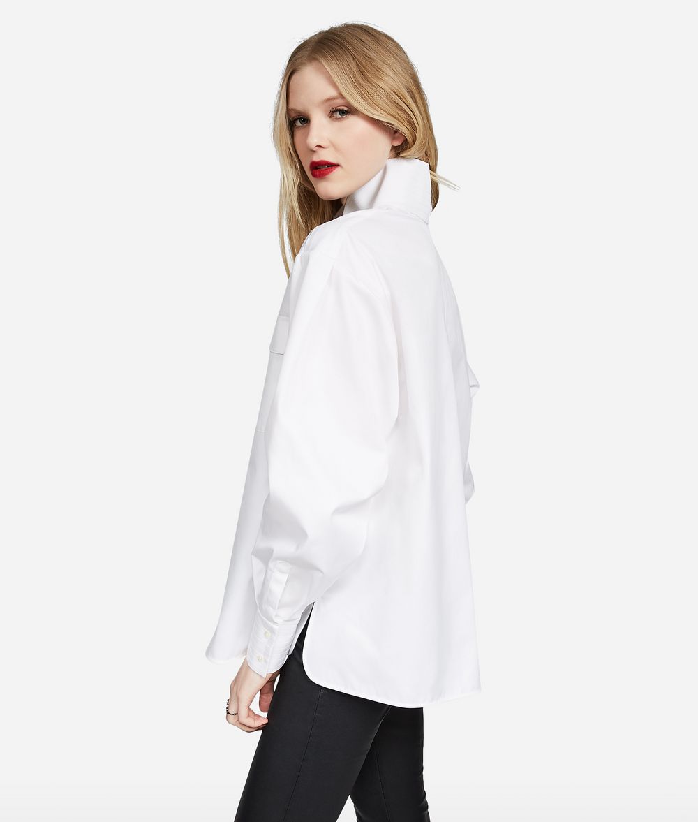 KARL LAGERFELD KARL Stand Collar Shirt Blouse Woman d