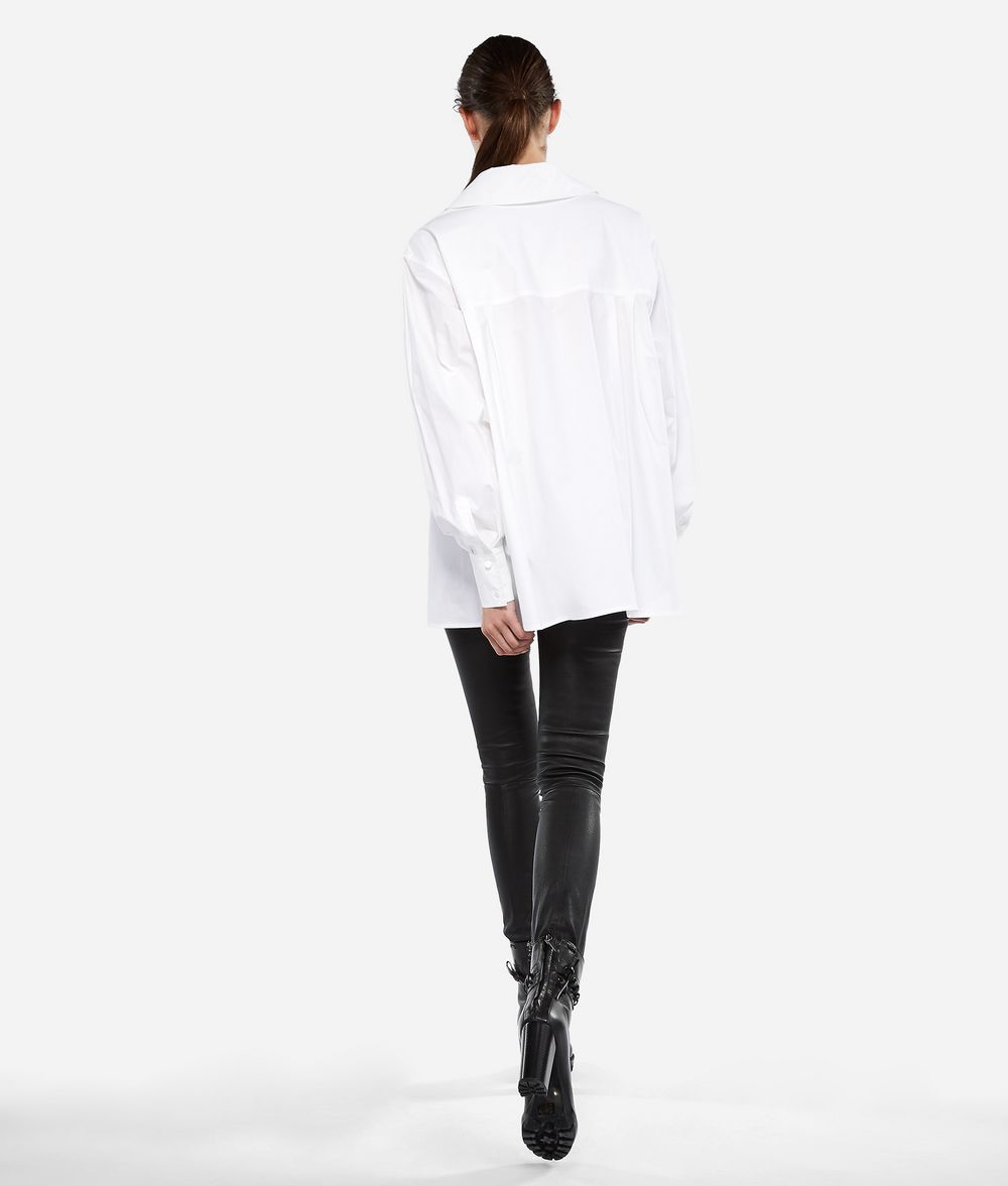KARL LAGERFELD KARL Poplin A-line Shirt Blouse Woman d