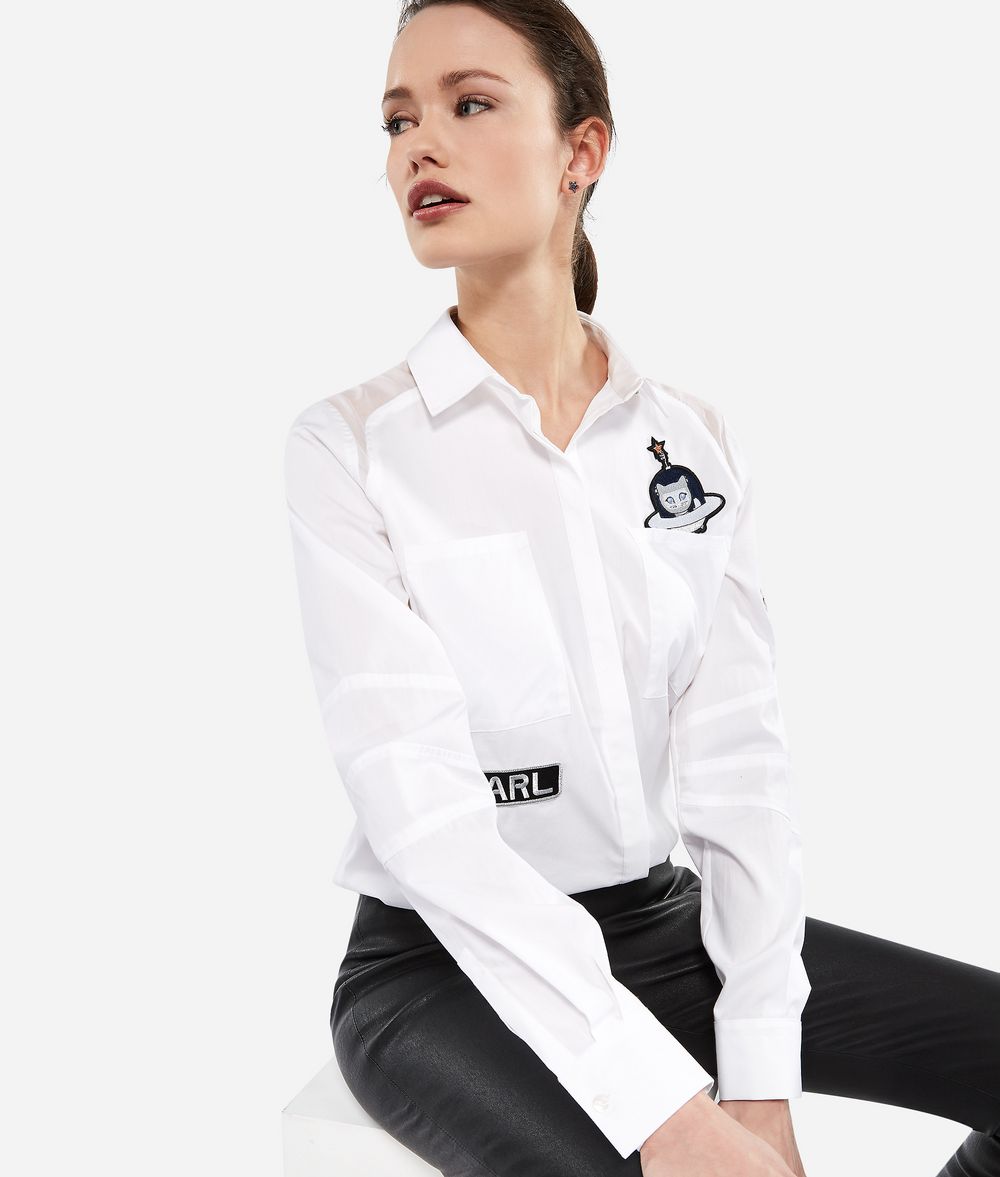 KARL LAGERFELD Karl Space Shirt Blouse Woman f