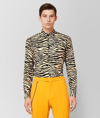 CAMEL/NERO COTTON SHIRT