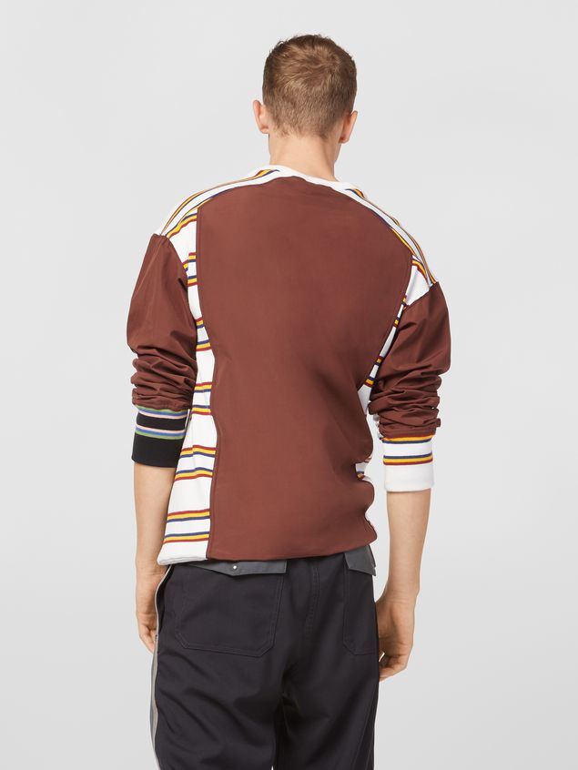 Sweatshirts Marni Sweatshirt in compact cotton jersey with print by Florian Hetz Man