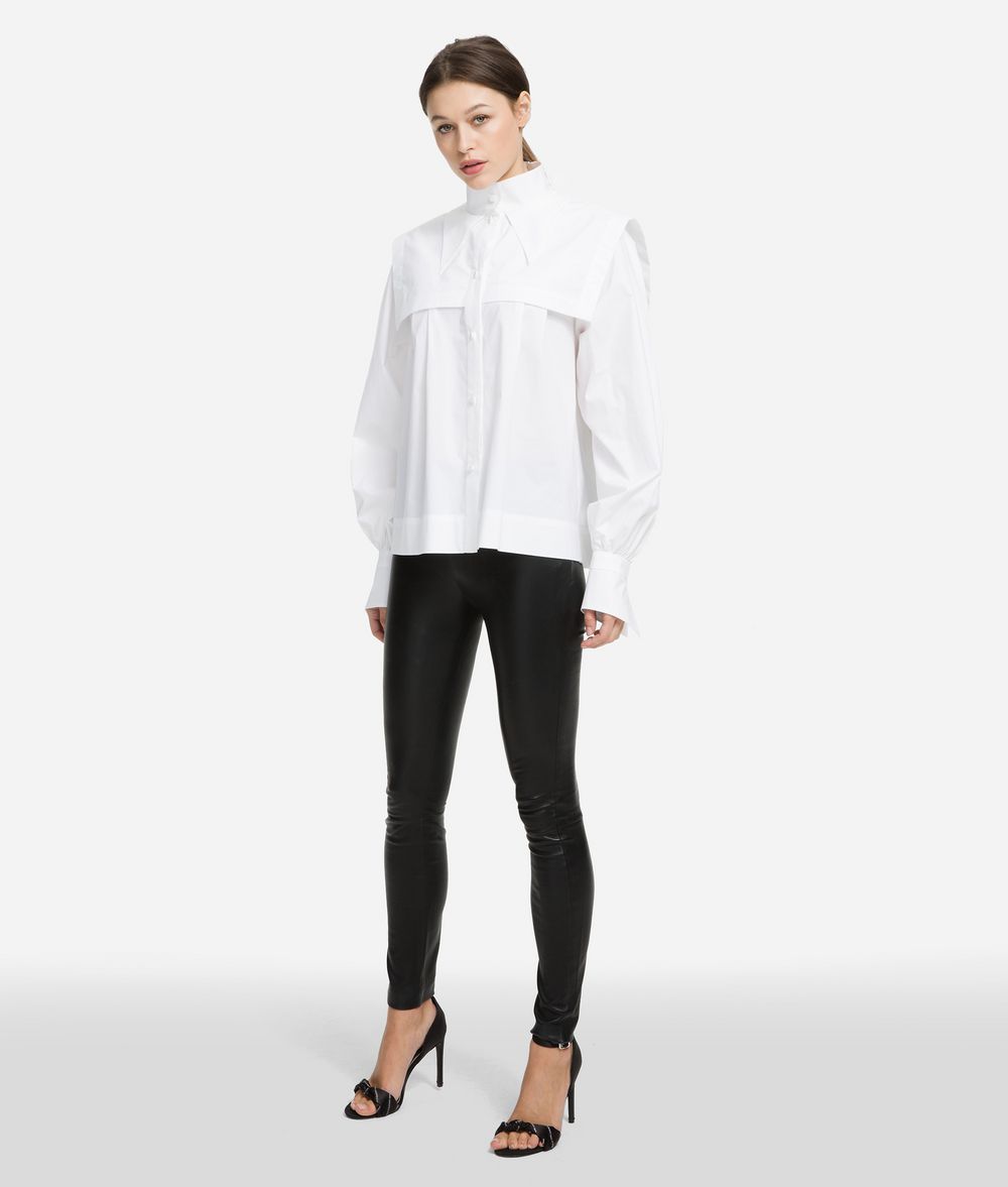 KARL LAGERFELD Karl Geometric Collar Shirt Blouse Woman f