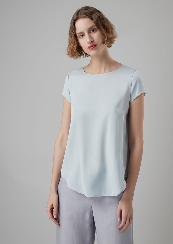 Stretch silk charmeuse blouse Stretch silk charmeuse blouse