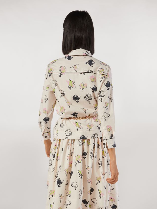 Long Sleeve Shirt Marni Cotton poplin shirt Booming print Woman