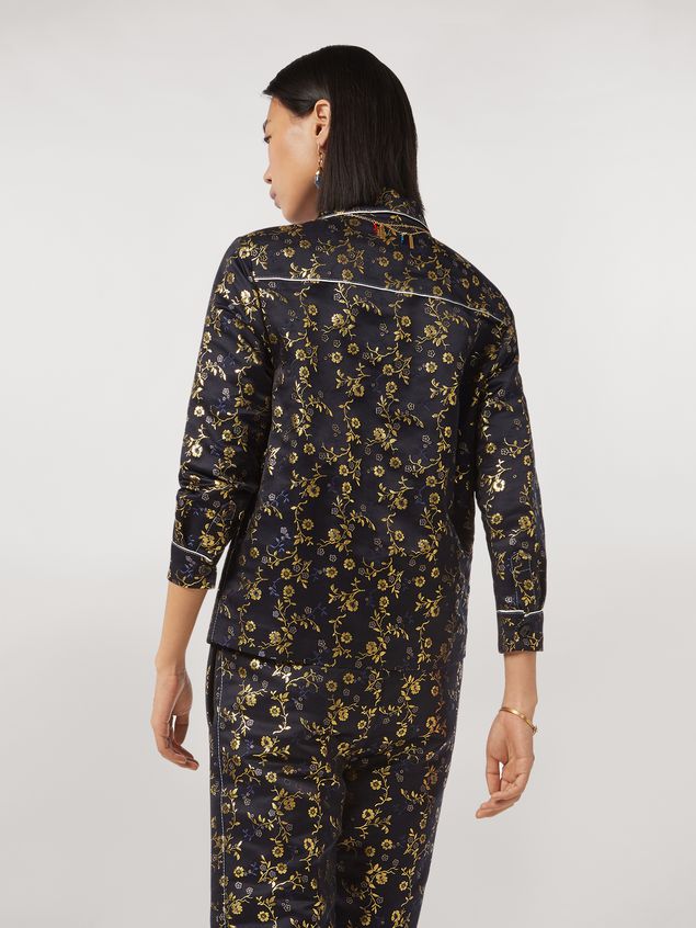 Long Sleeve Shirt Marni Boxy shirt in floral jacquard Woman