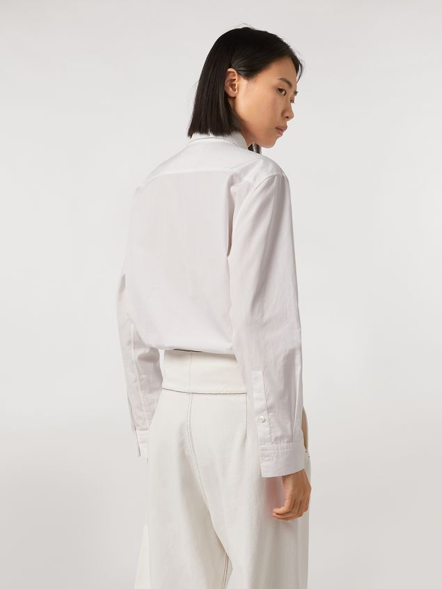 Long Sleeve Shirt Marni Cotton poplin shirt Bolero print by Bruno Bozzetto Woman