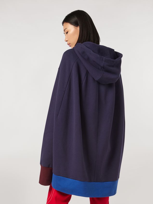 Sweatshirts Marni Cotton gauze fleece with hood Woman
