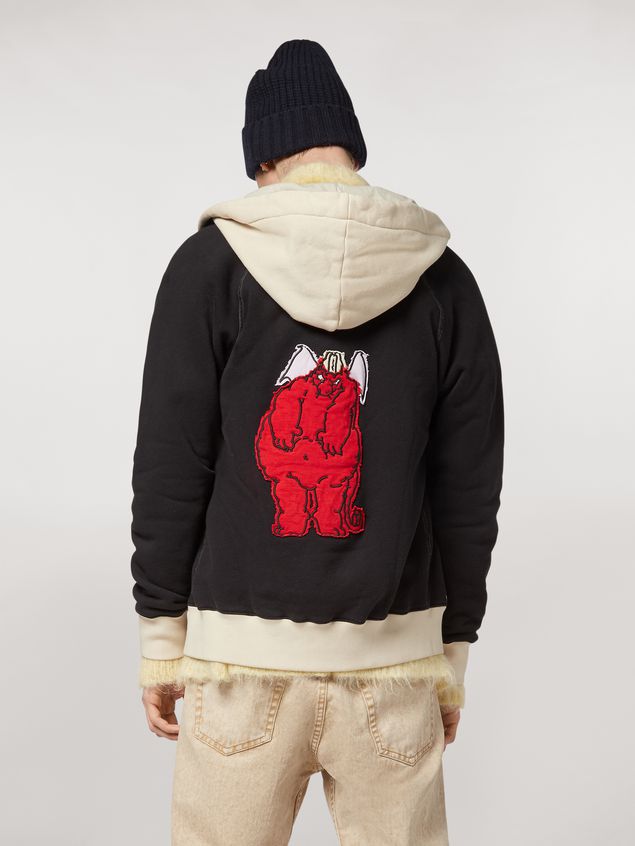 Sweatshirts Marni Cotton gauzed sweater patch by Bruno Bozzetto Man