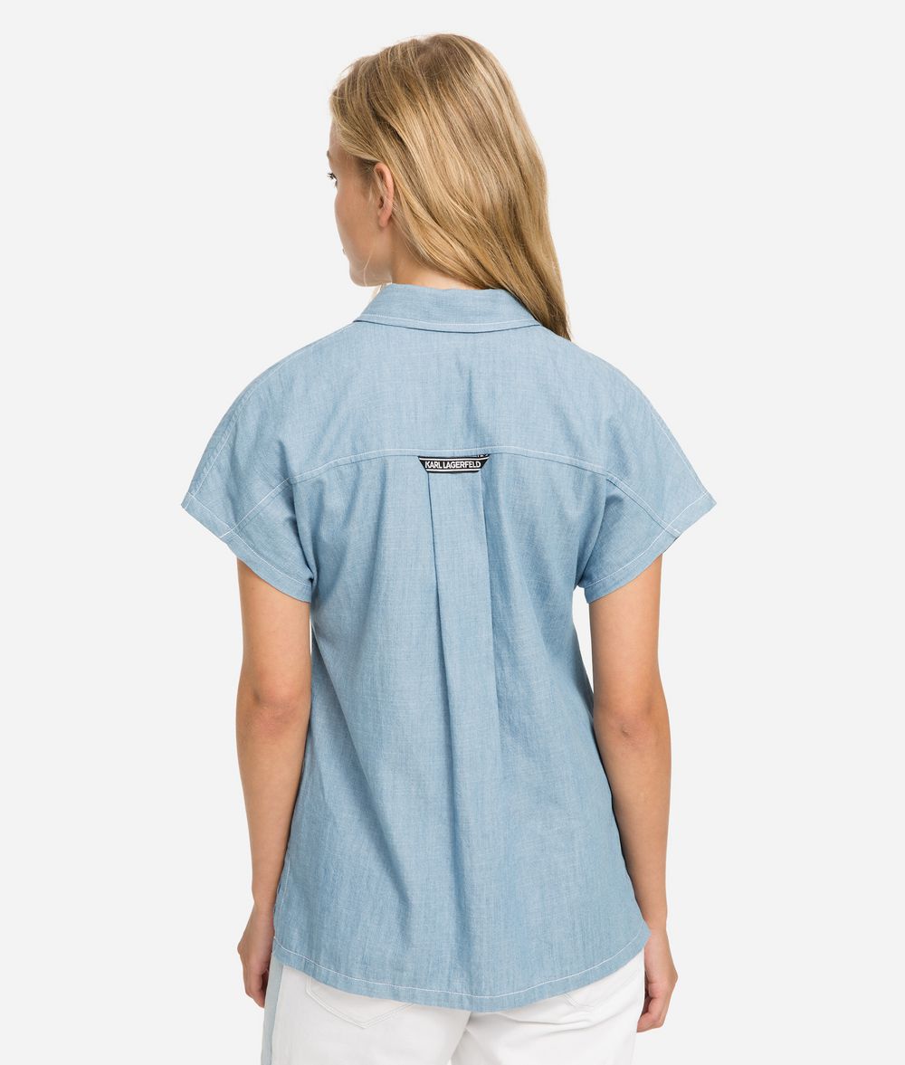 KARL LAGERFELD Chemise en chambray K/Karlifornia Chemisier Femme d