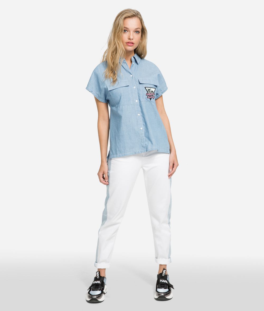 KARL LAGERFELD Chemise en chambray K/Karlifornia Chemisier Femme f
