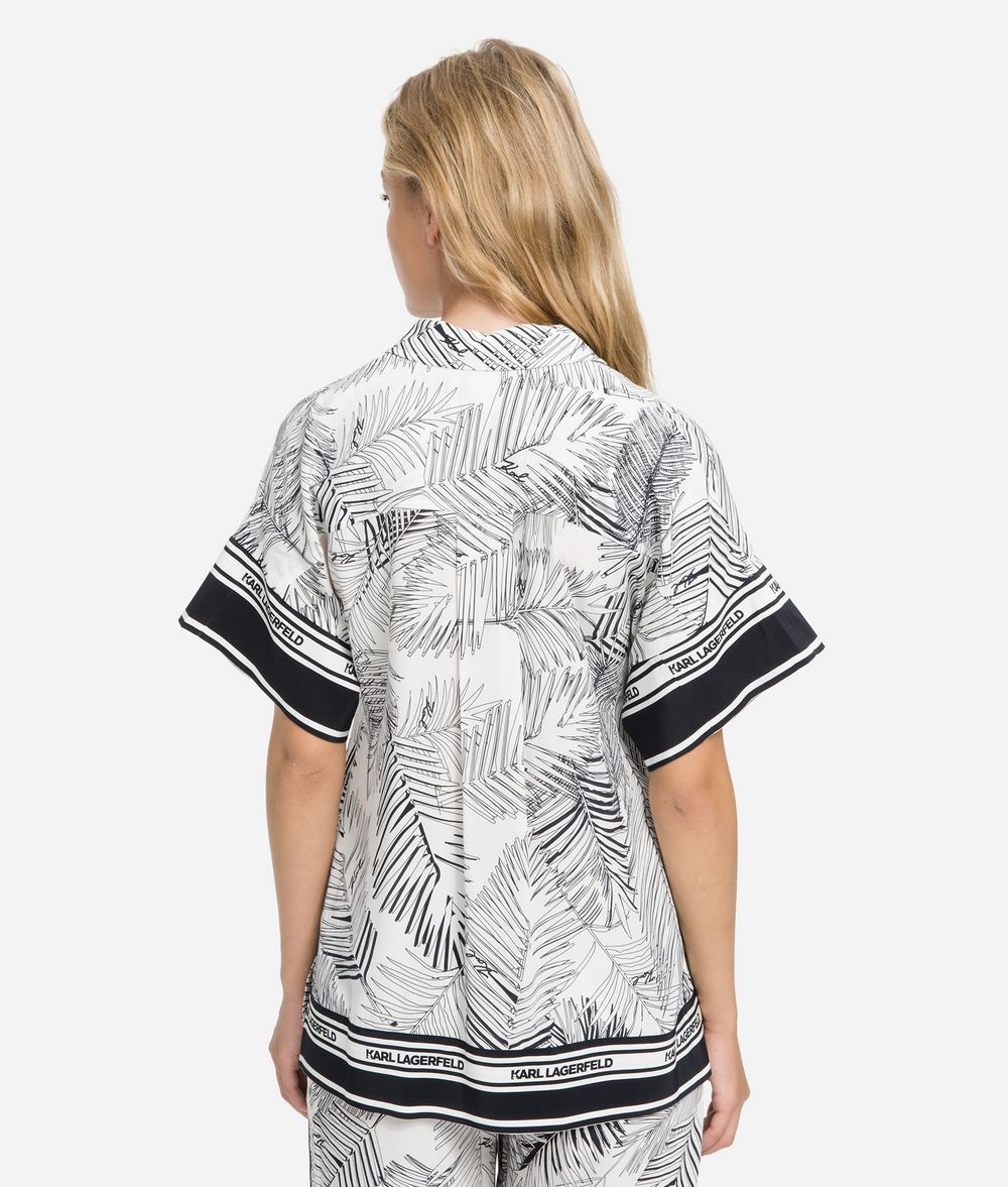KARL LAGERFELD K/Karlifornia Printed Shirt Blouse Woman d