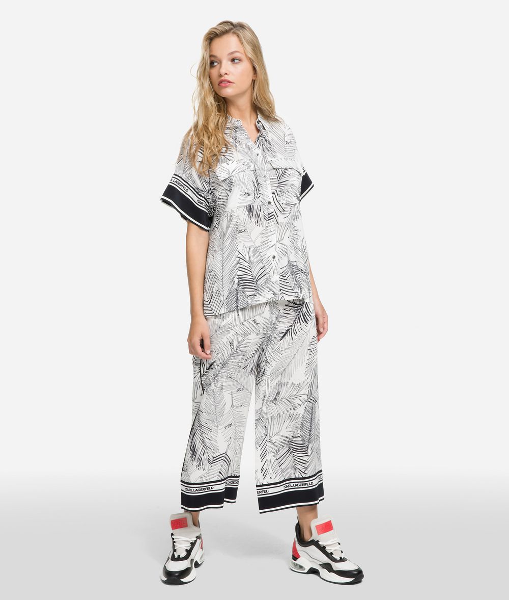 KARL LAGERFELD K/Karlifornia Printed Shirt Blouse Woman f