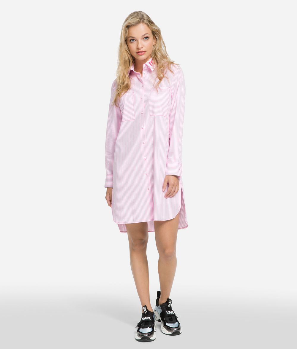 KARL LAGERFELD Tunique à fines rayures K/Karlifornia Chemisier Femme f
