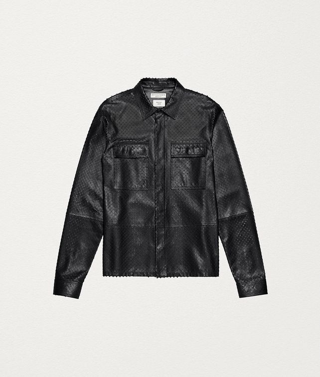 BOTTEGA VENETA SHIRT IN PUNCHED NAPPA Shirt Man fp